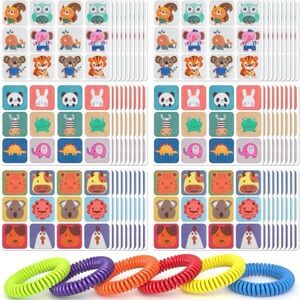 360 Pack Mosquito Repellent Stickers for Kids, with 6 Pack Mosquito Bracelets